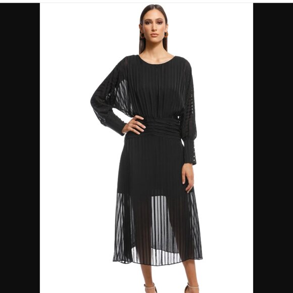 NEW - ELLIATT Runway Dress in Black - Picture 3 of 3